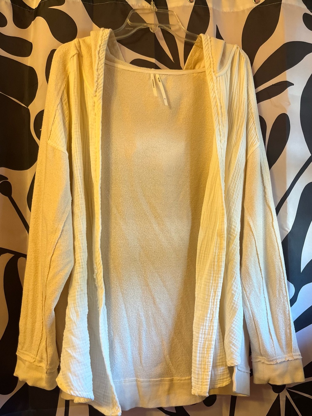 Anthropologie muslin/terry hoodie jacket